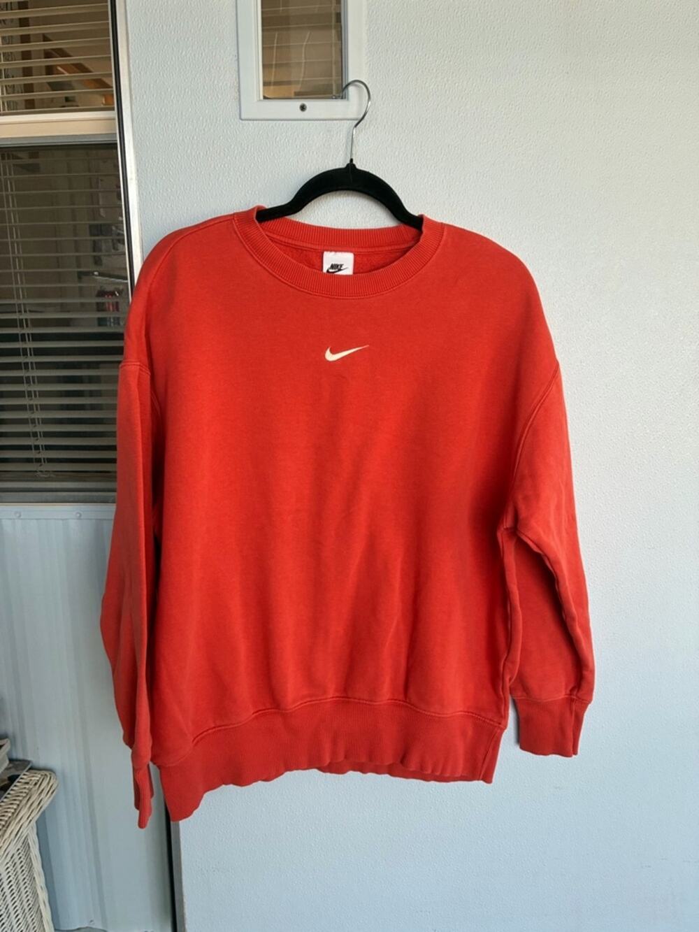 Nike Sweatshirt Crew Nevk Orange Women's Small